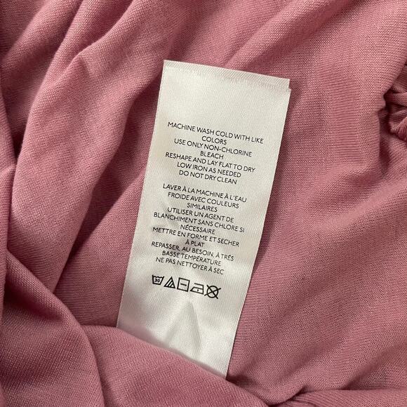 NWT Anthropologie Flounce Strapless Tube Top - Ruffle - Mauve Pink - Size L - Picture 6 of 7